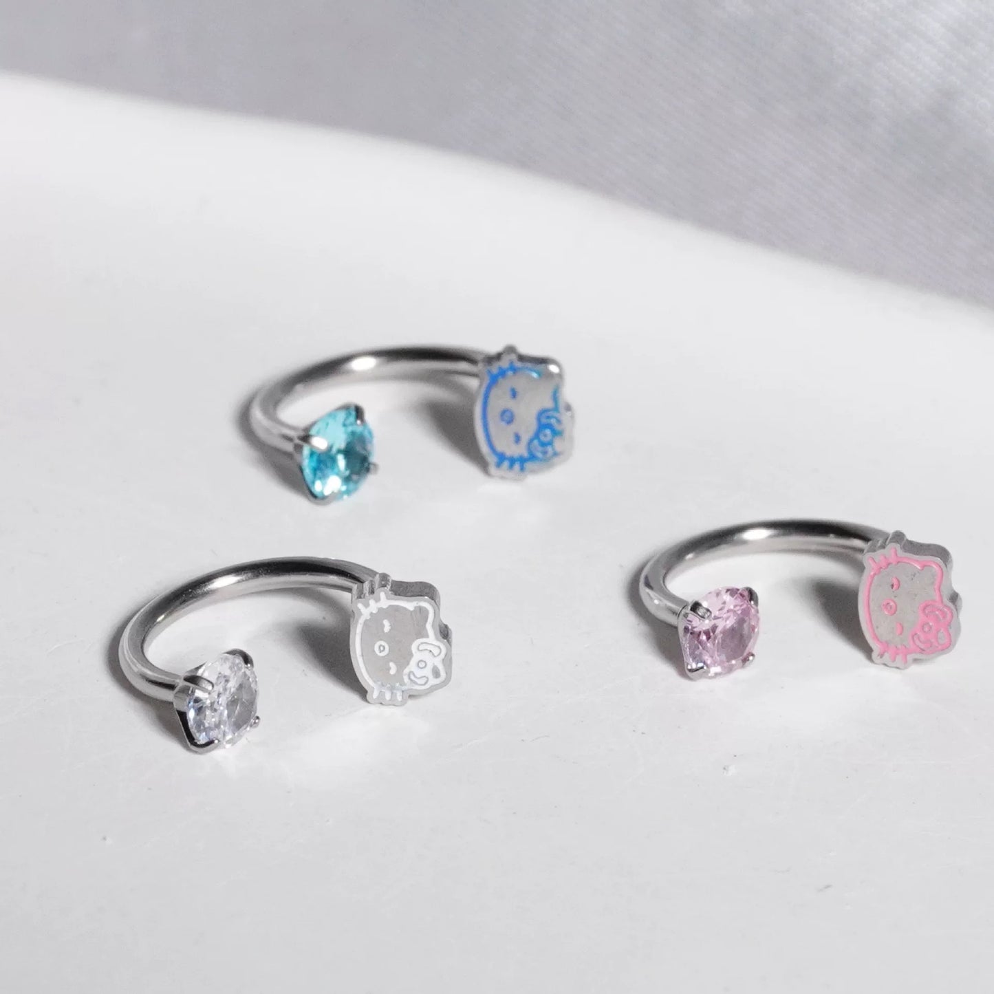 H-Kitty Charm Lip Ring