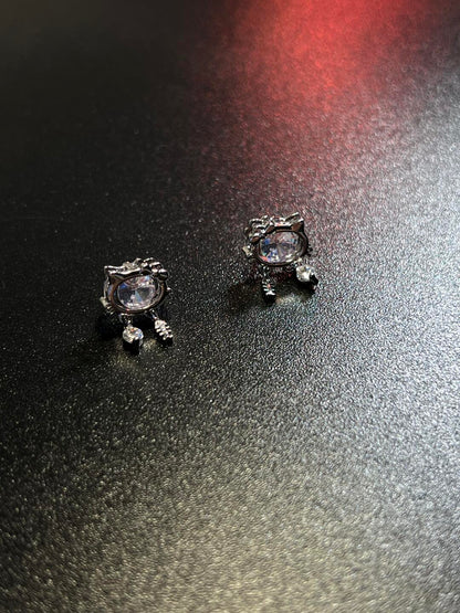 Baby Bow Kitty Earrings