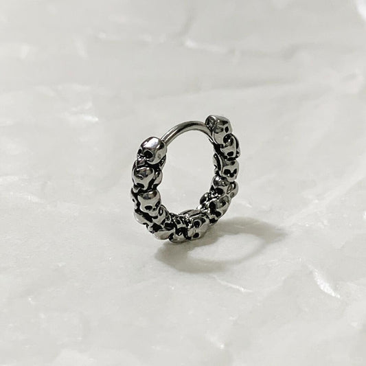 Skull Loop Earrings