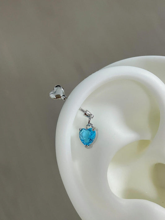 Heartfall Vertical Helix Earrings