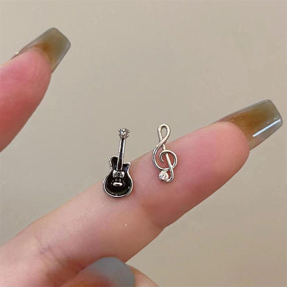 Guitar & Treble Helix Earrings