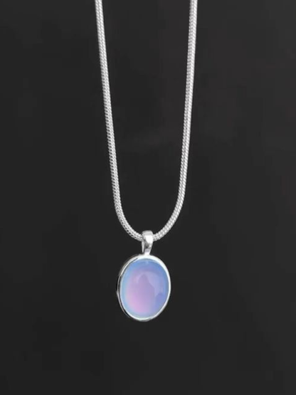 Opalescent Aura Oval Necklace