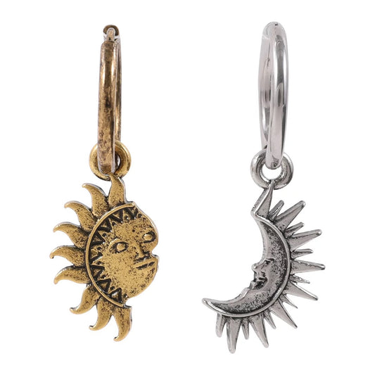 Sun & Moon Matching Earrings