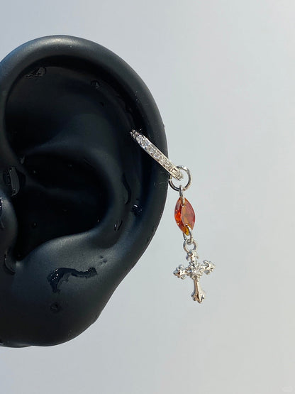 Linear Sigil Helix Earrings