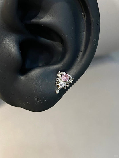 Coral Champ Helix Earrings