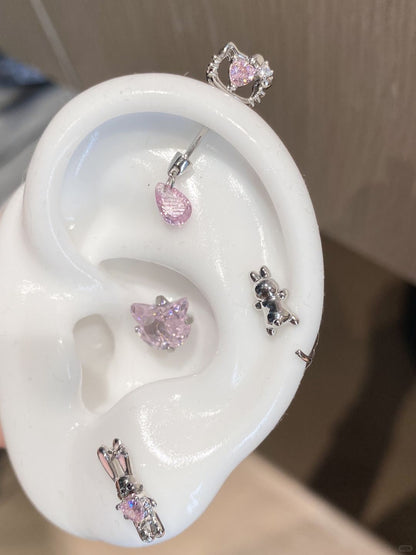 Kitty Wand Vertical Helix Earrings
