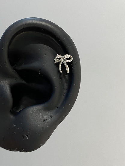 Sparkly Ribbon Helix Earrings