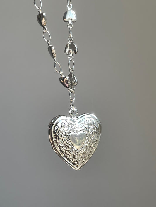 Lovebound Heart Locket Necklace