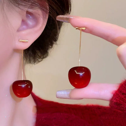 Cherry Drop Earrings