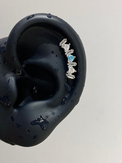 Heart Arc Helix Earrings