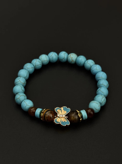 Spiritual Balance Stone Butterfly Bracelet