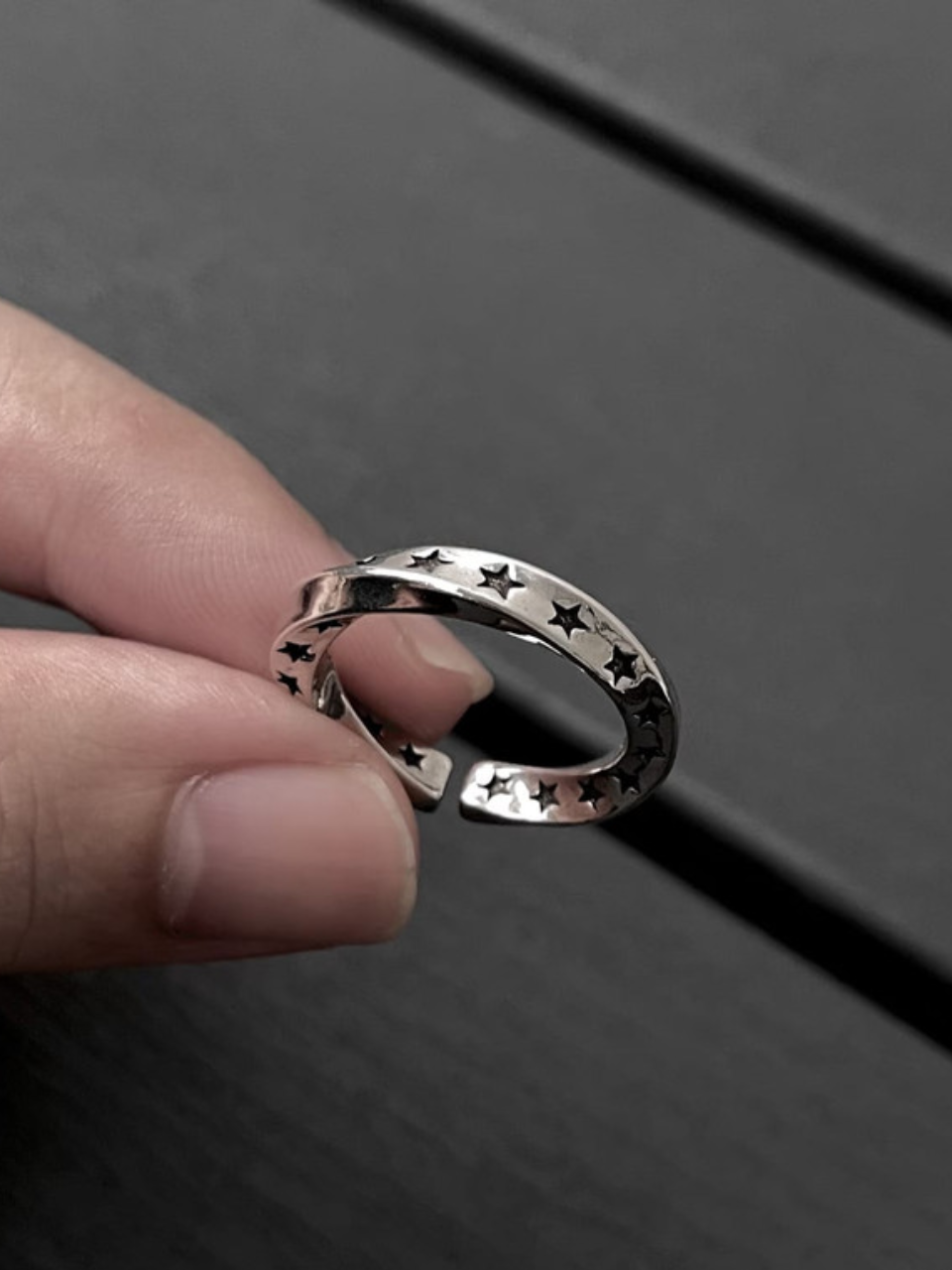 Cosmic Star Twist Open Ring