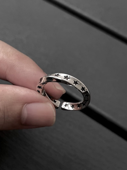Cosmic Star Twist Open Ring