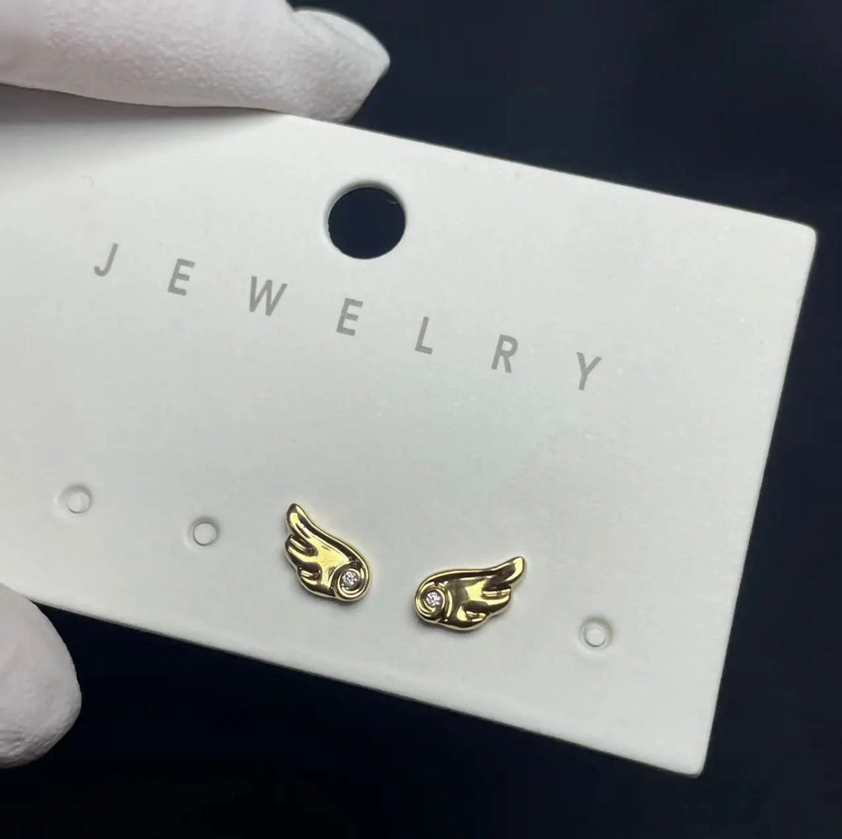 Gold Angel- Lite Wing Earrings