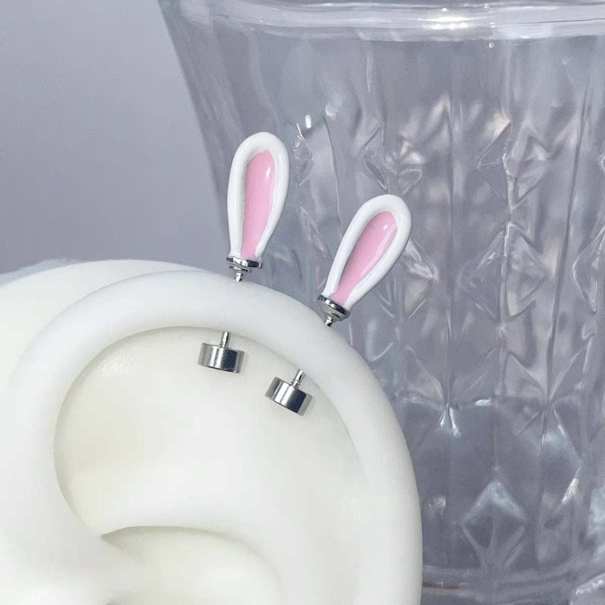 Sweet Bunny Ears Vertical Helix Earrings