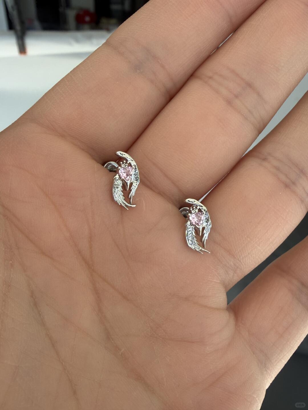 Angel Heart Helix Earrings