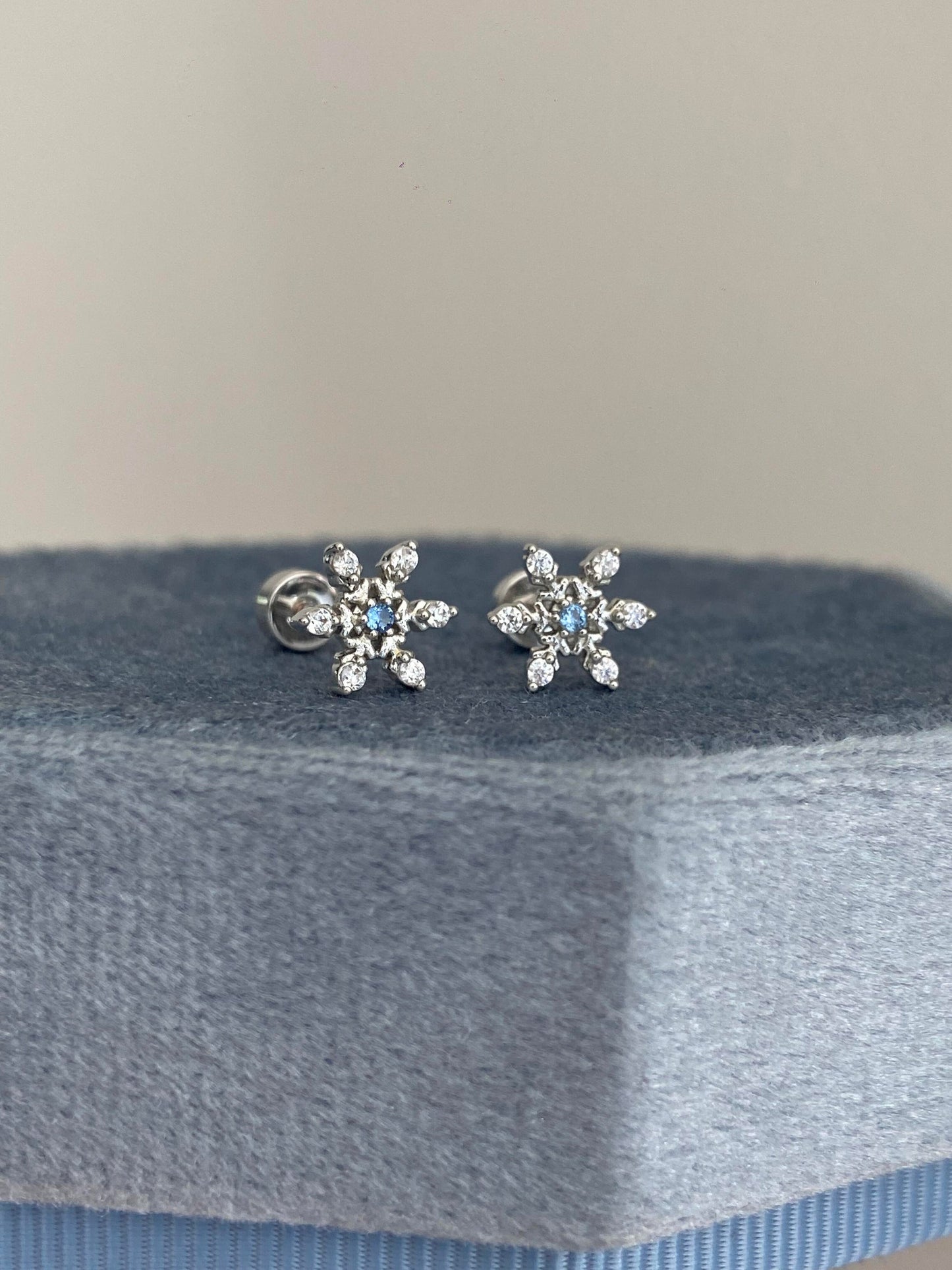 Icy Bloom Helix Earrings