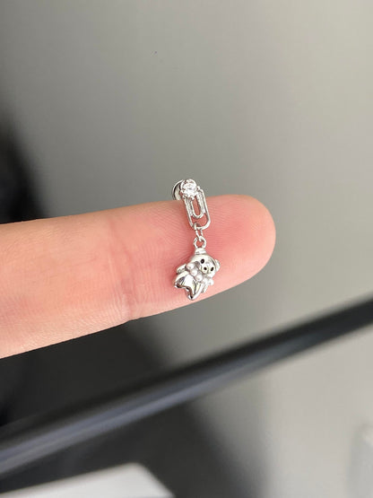 Bear Clip Helix Earrings