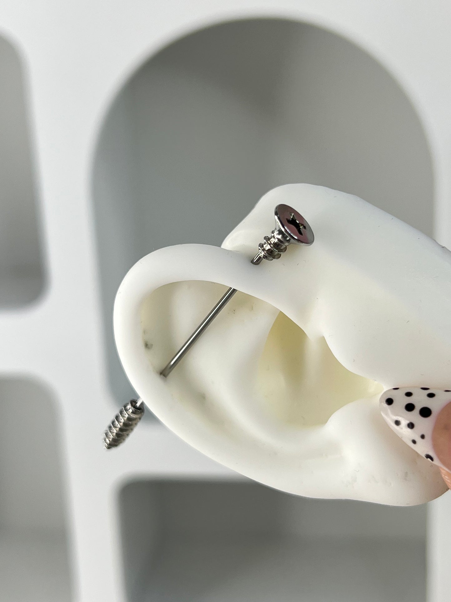 Screw Industrial Earrings