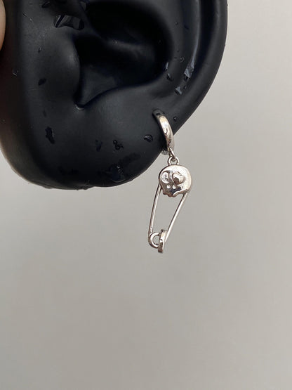 Skull Clip Helix Earrings