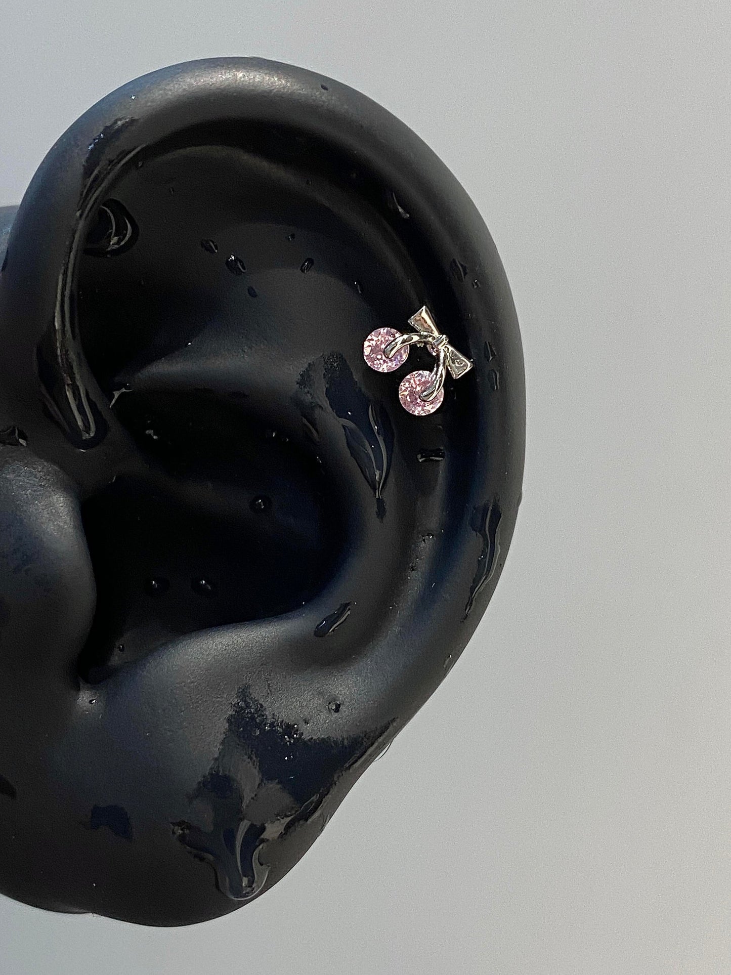 Pink Cherry Helix Earrings