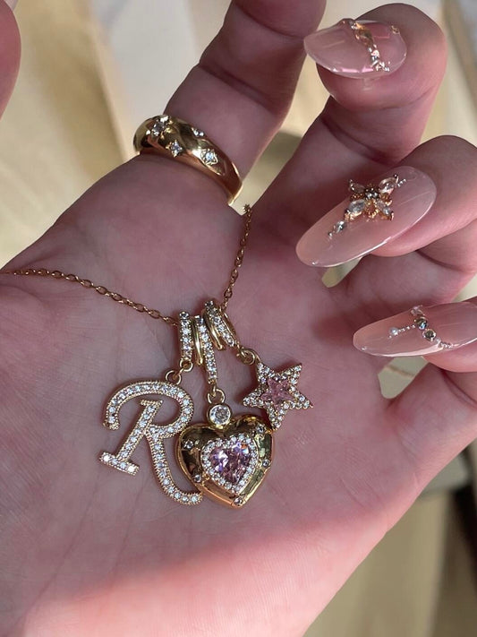 Starheart Initials Necklace