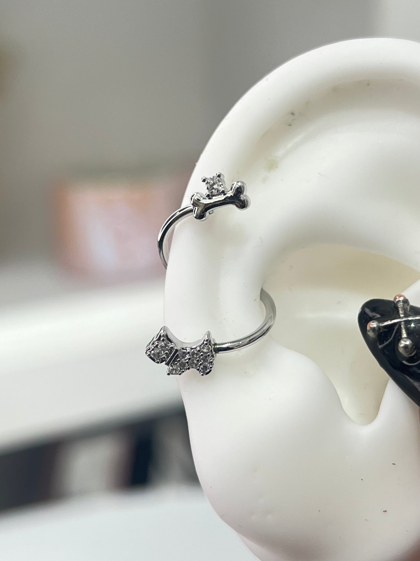 Dog Spiral Conch Earrings