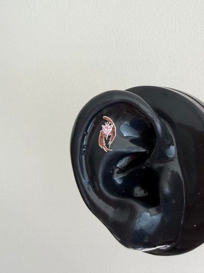 Angel Heart Helix Earrings