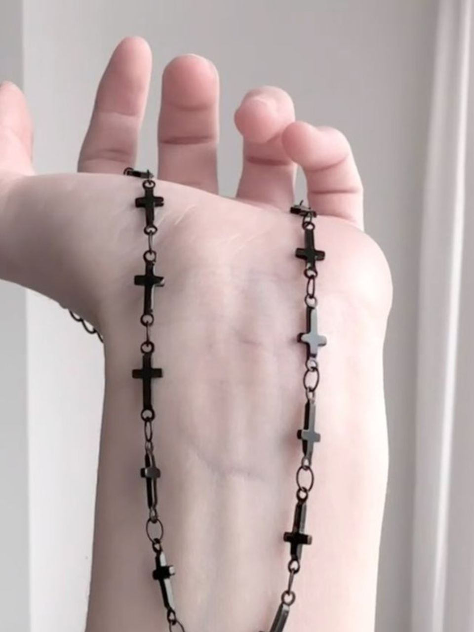 Dark Link Cross Choker Necklace