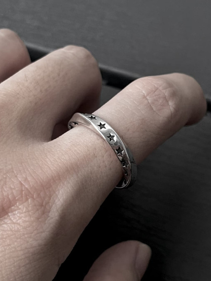 Cosmic Star Twist Open Ring