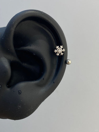 Snowflake Helix Earrings