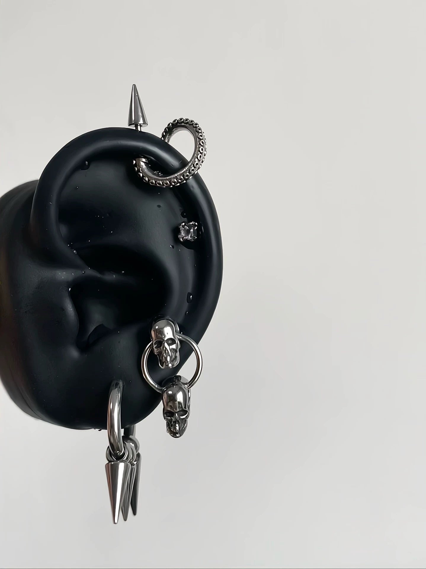 Octocoil Vertical Helix Earrings