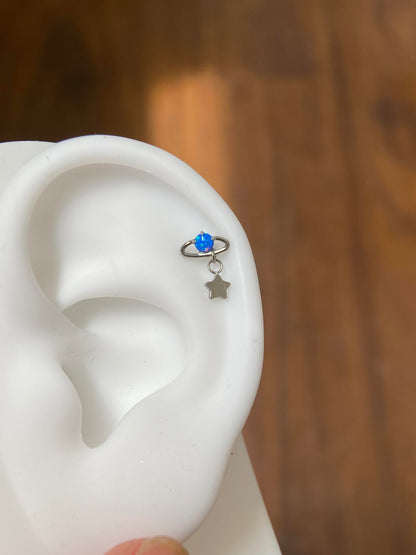 Lapis Saturn Helix Earrings