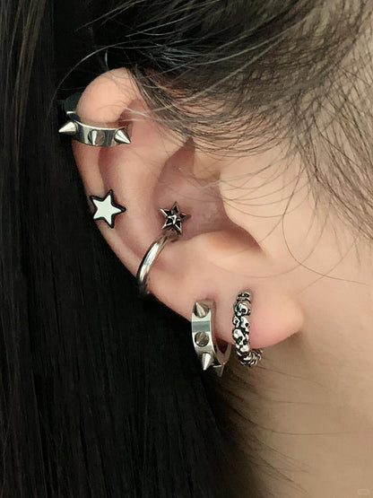 Skull Loop Earrings