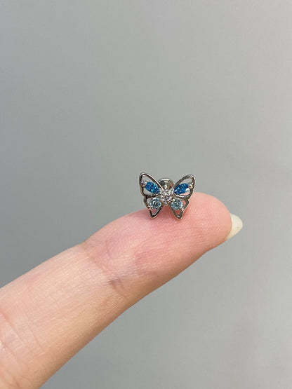 Icy Butterfly Helix Earrings