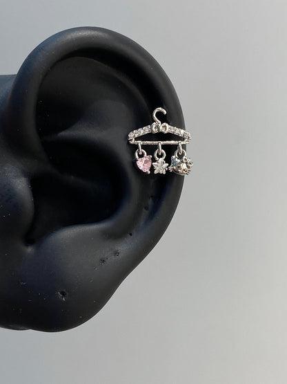 Hanging Charms Helix Earrings