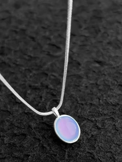 Opalescent Aura Oval Necklace