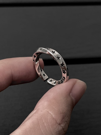 Cosmic Star Twist Open Ring