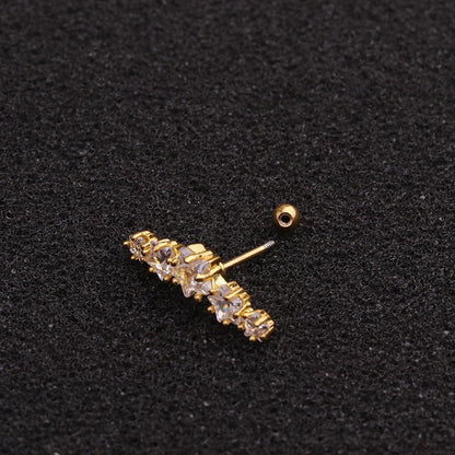 Gold Stellar Trail Helix Earrings