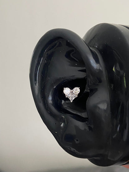 Glacé Heart Helix Earrings