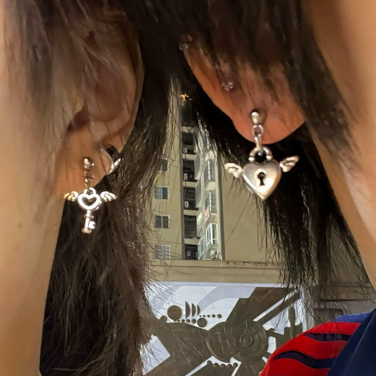 Lock & Key Earrings