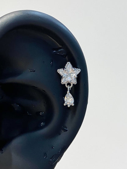 Star Drip Helix Earrings