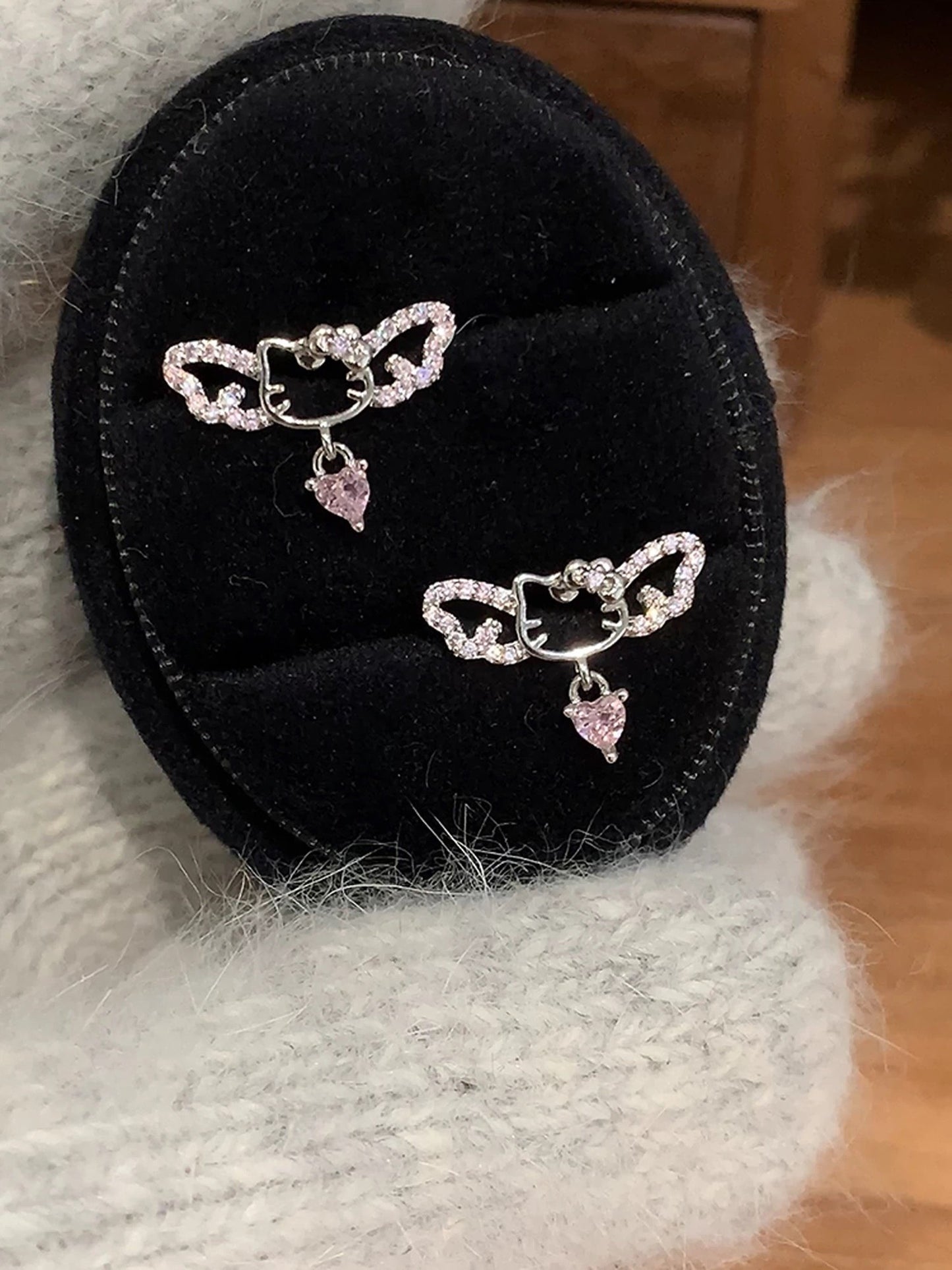 Angel Kitty Earrings