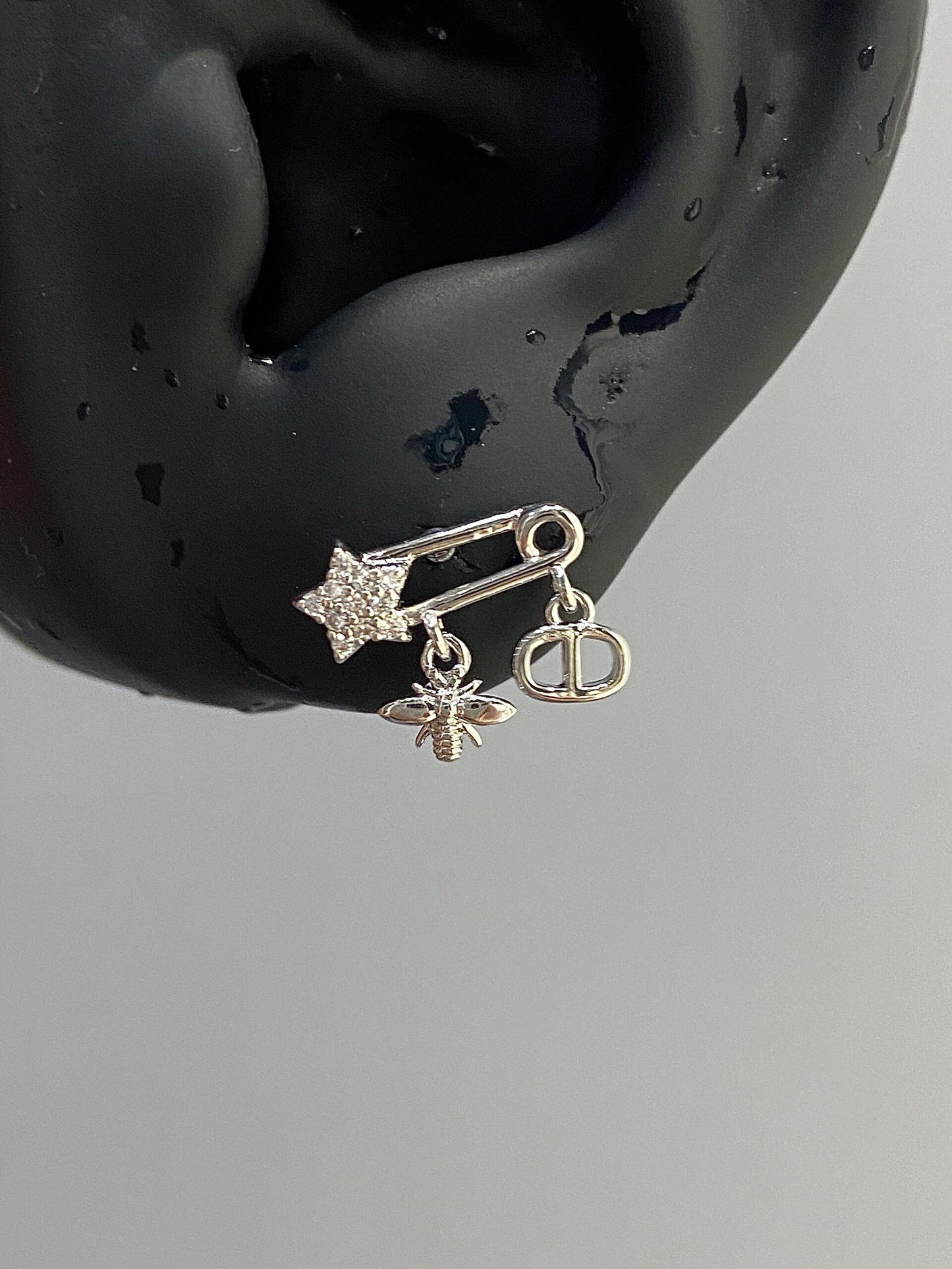 Star Hive Pin Helix Earrings
