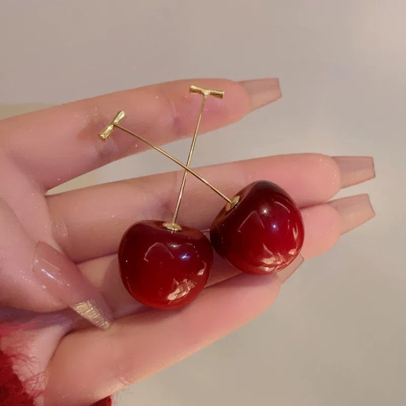 Cherry Drop Earrings