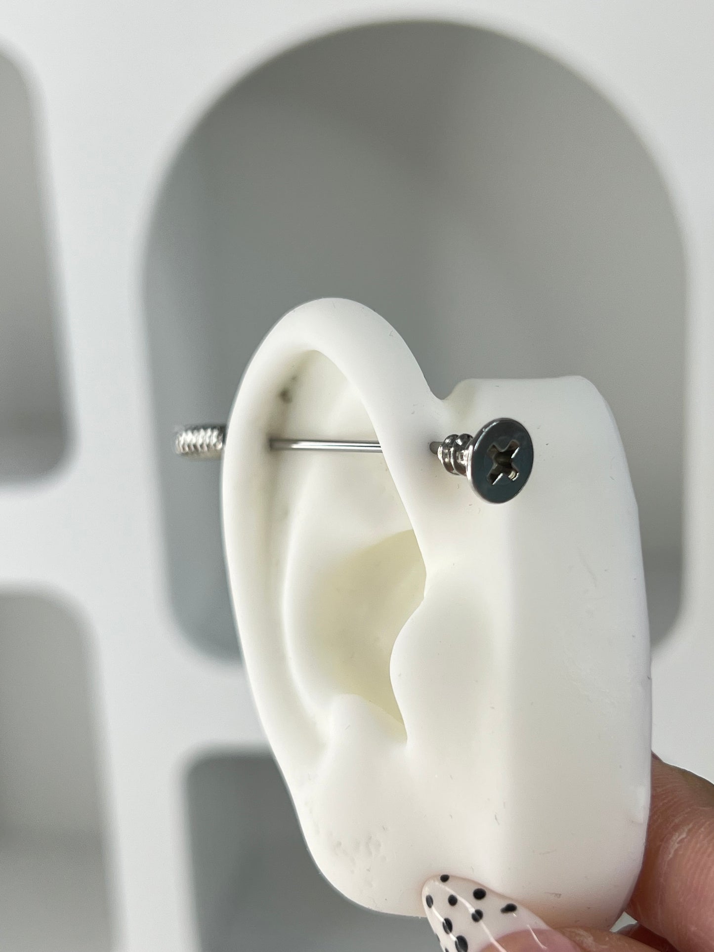 Screw Industrial Earrings