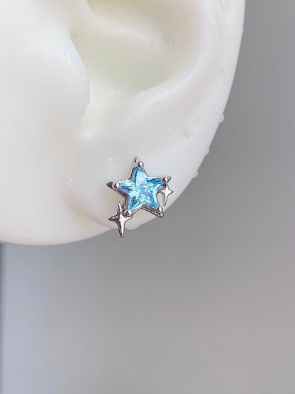 Aether Star Helix Earrings