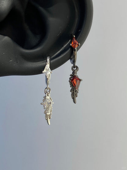 Scarlet Wings Helix Earrings