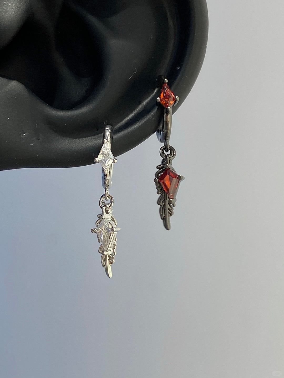 Scarlet Wings Helix Earrings