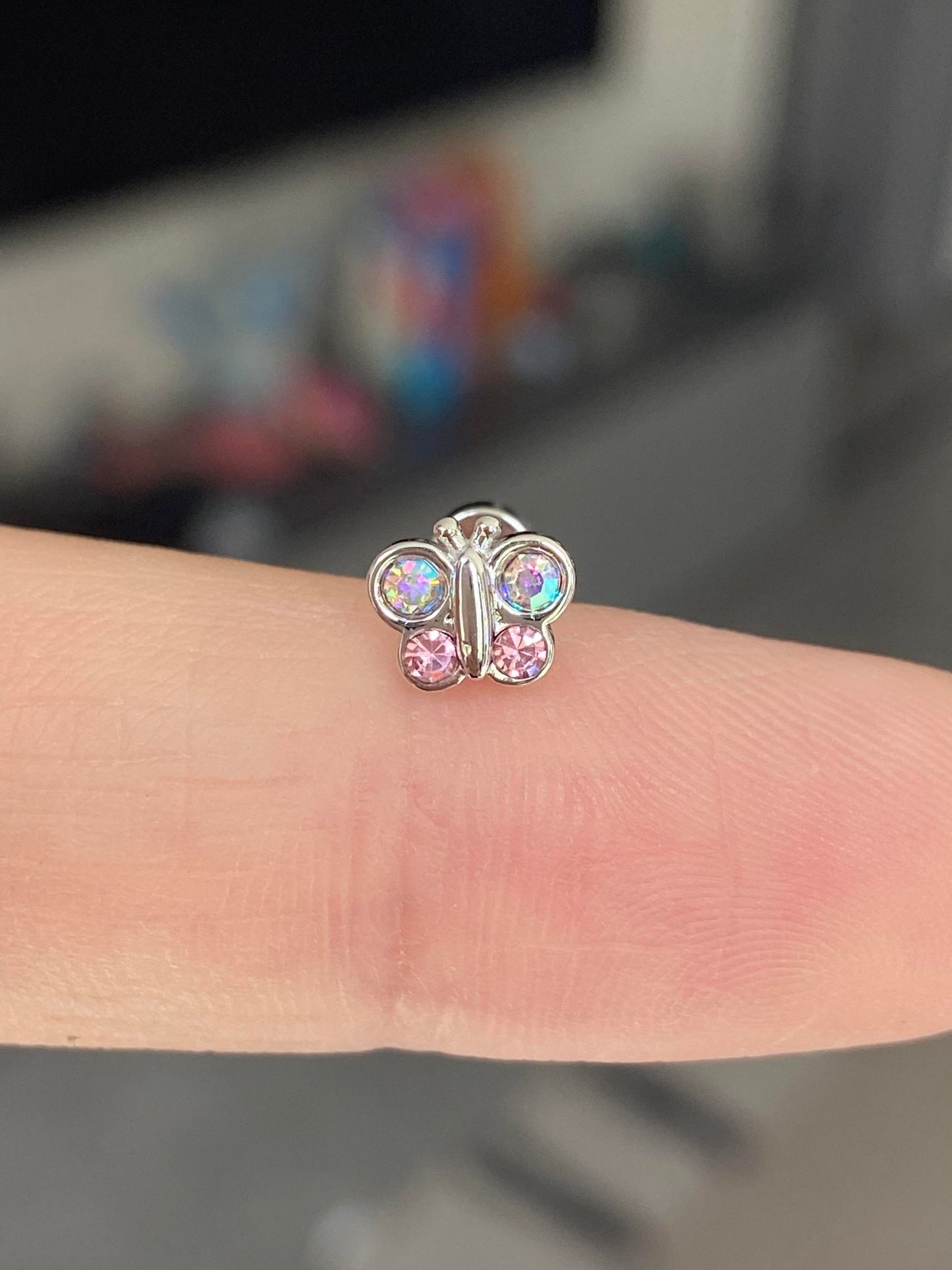 Pastelle Butterfly Helix Earrings